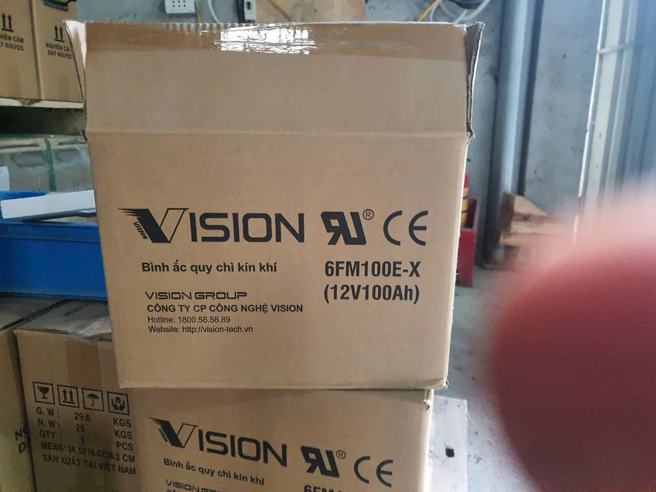 Ắc quy Vision 6FM100E-X