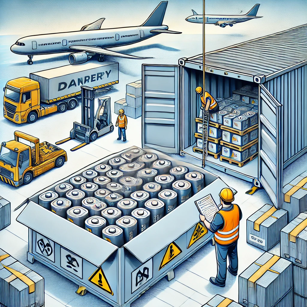 dong goi van chuyen pin lithium