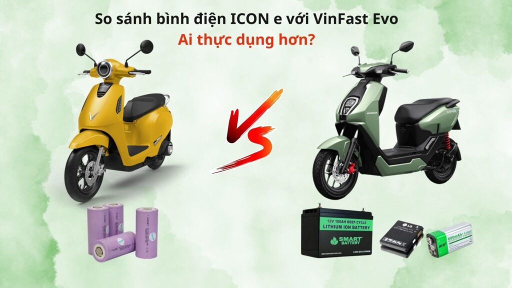 so sanh binh dien icon e voi vinfast evo