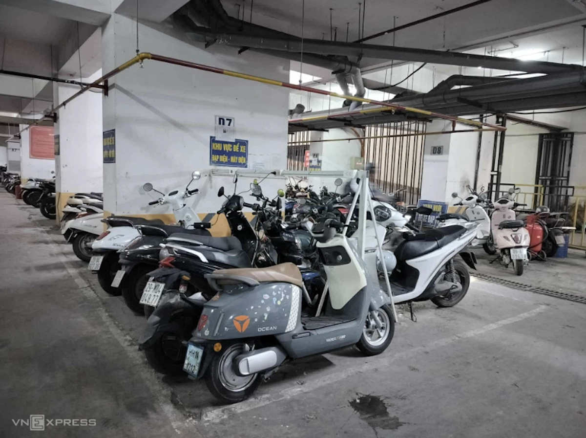 xe dien tai chung cu